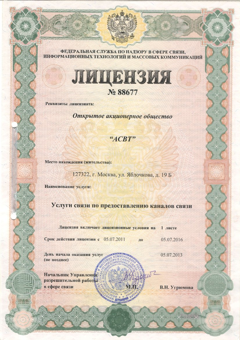 Предоставление каналов связи